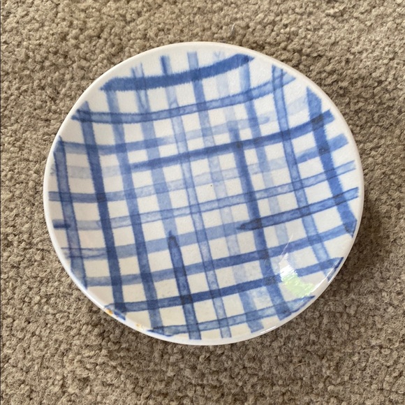 Tag Blue and White Gingham Dinnerware Set - Picture 1 of 6